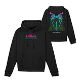 Call of Duty Cold Blooded Black Hoodie - both front and back view