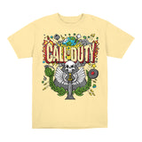 Call of Duty Skate Design Yellow T-Shirt - Front View