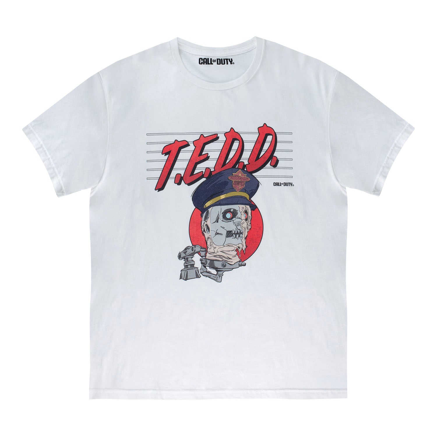 Call of Duty: Black Ops 7 Zombies T.E.D.D. White T-Shirt - Call of Duty  Store