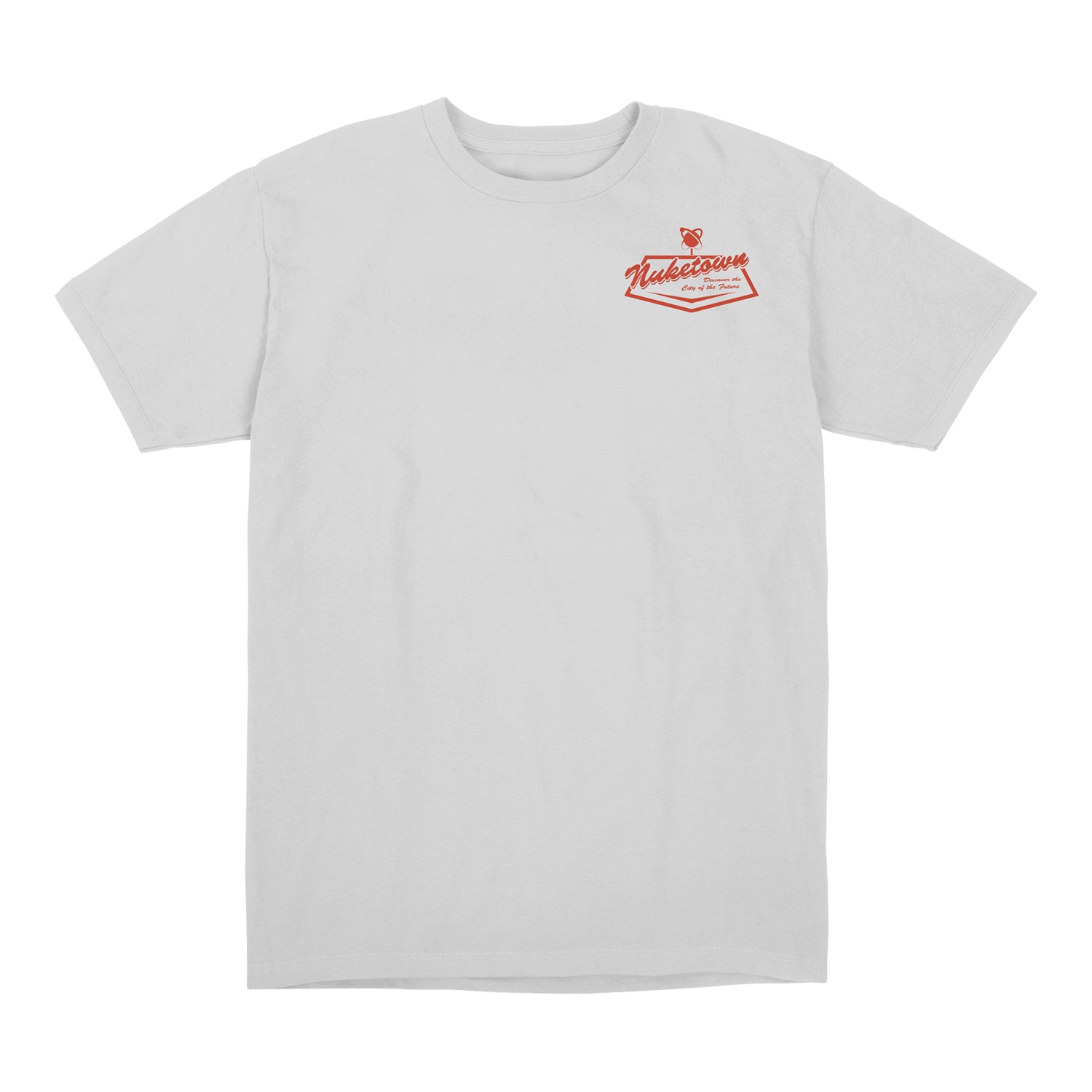 Call of Duty Nuketown Skull Cloud T-Shirt - Front View Light Grey Version