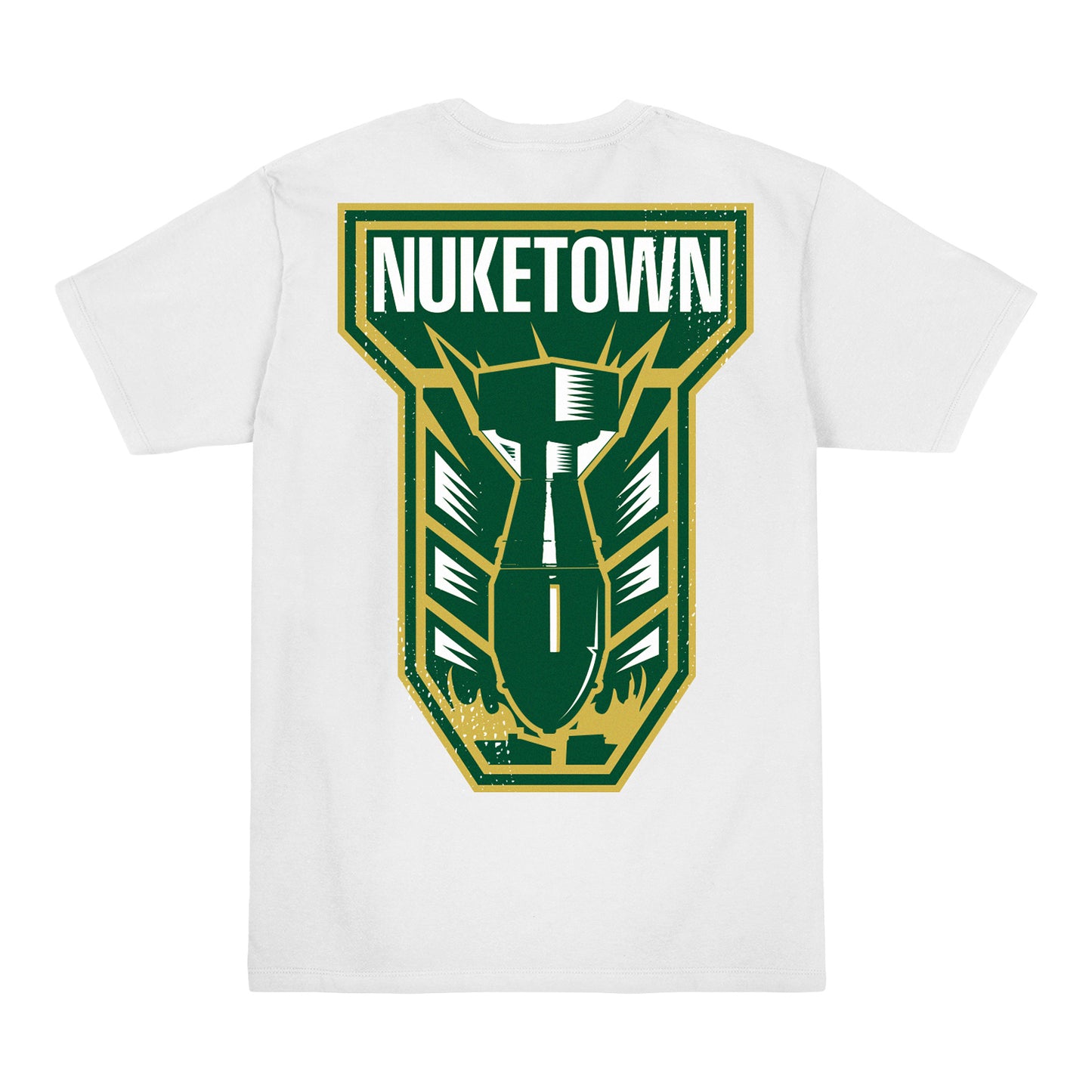 Call of Duty Nuketown Bomb T-Shirt - Back View White Version