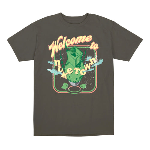 Call of Duty Welcome to Nuketown T-Shirt - Front View Charcoal Grey Version