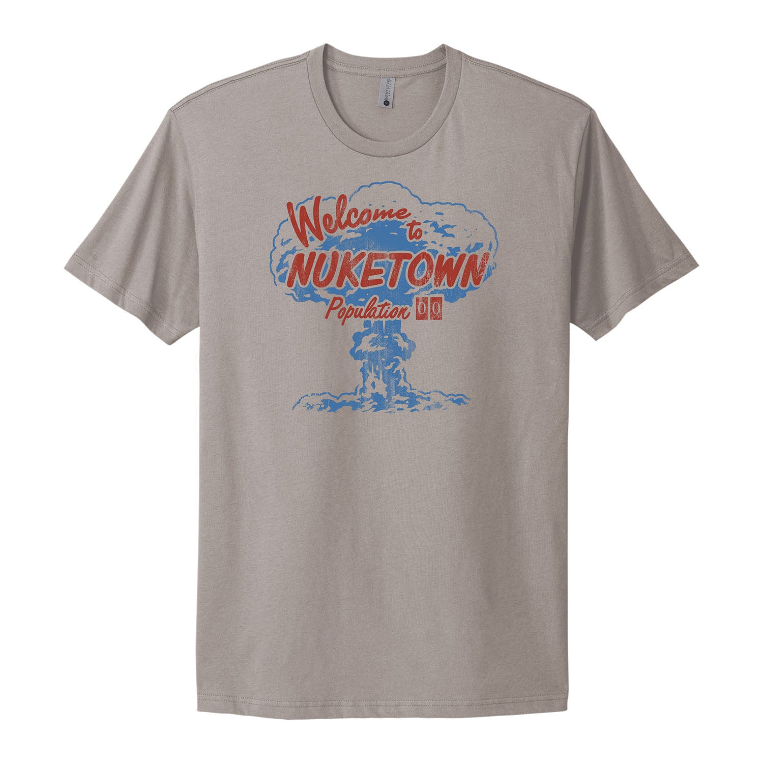 Call of Duty Nuketown Mushroom Cloud Grey T-Shirt - Front View