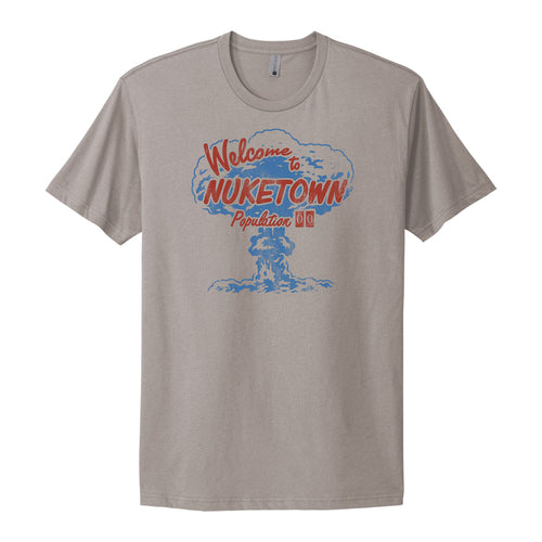 Call of Duty Nuketown Mushroom Cloud Grey T-Shirt - Front View