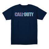 Call of Duty Damascus Logo Blue T-Shirt- Front View