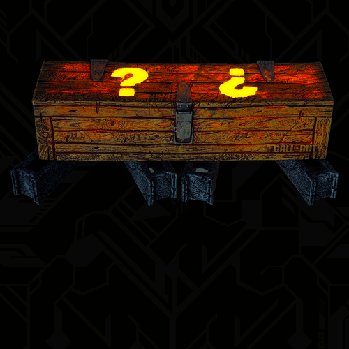 Call of Duty Mystery Box 3D Lamp - Front View Gif 