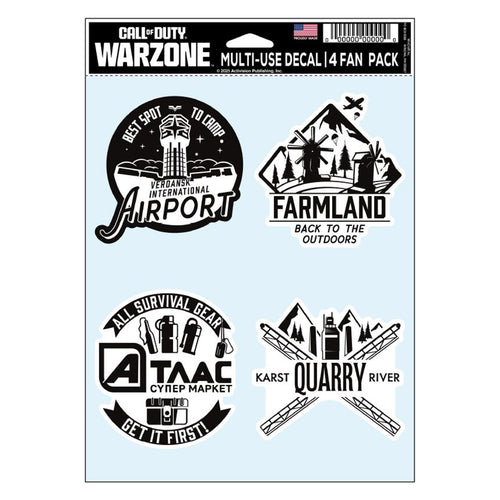 Call of Duty: Warzone Verdansk Decal Sheet - Front View