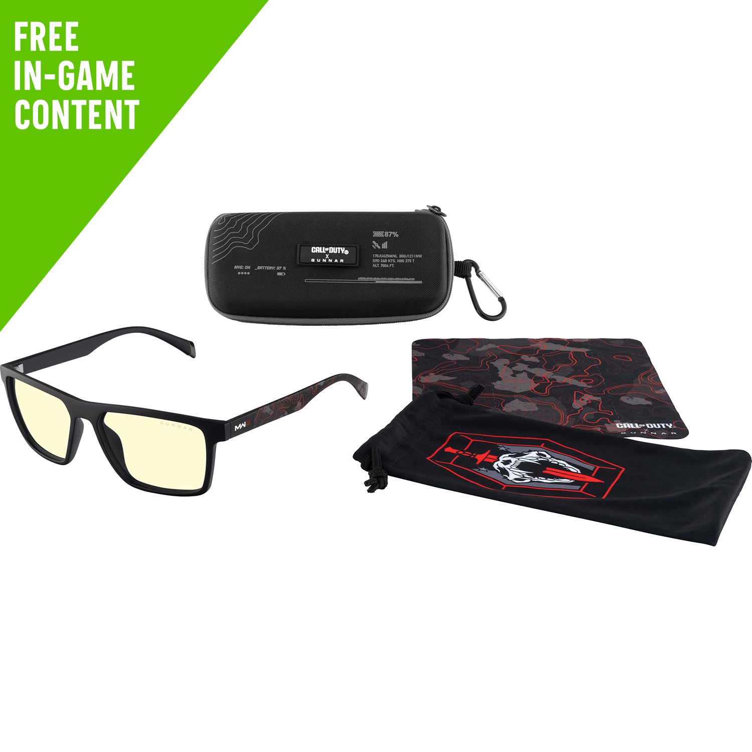 Call of Duty Alpha Edition Gunnar Blue Light Gaming Glasses - Collection Image - Free In-Game Content