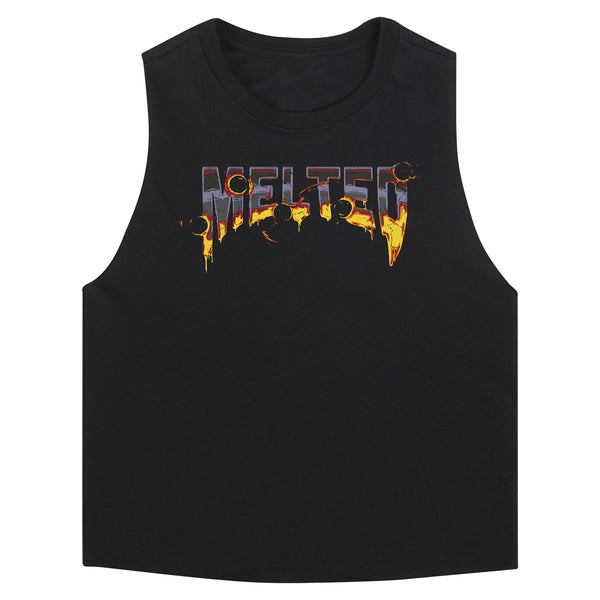 Call of Duty Melted Women's Black Cropped Tank Top - Call of Duty