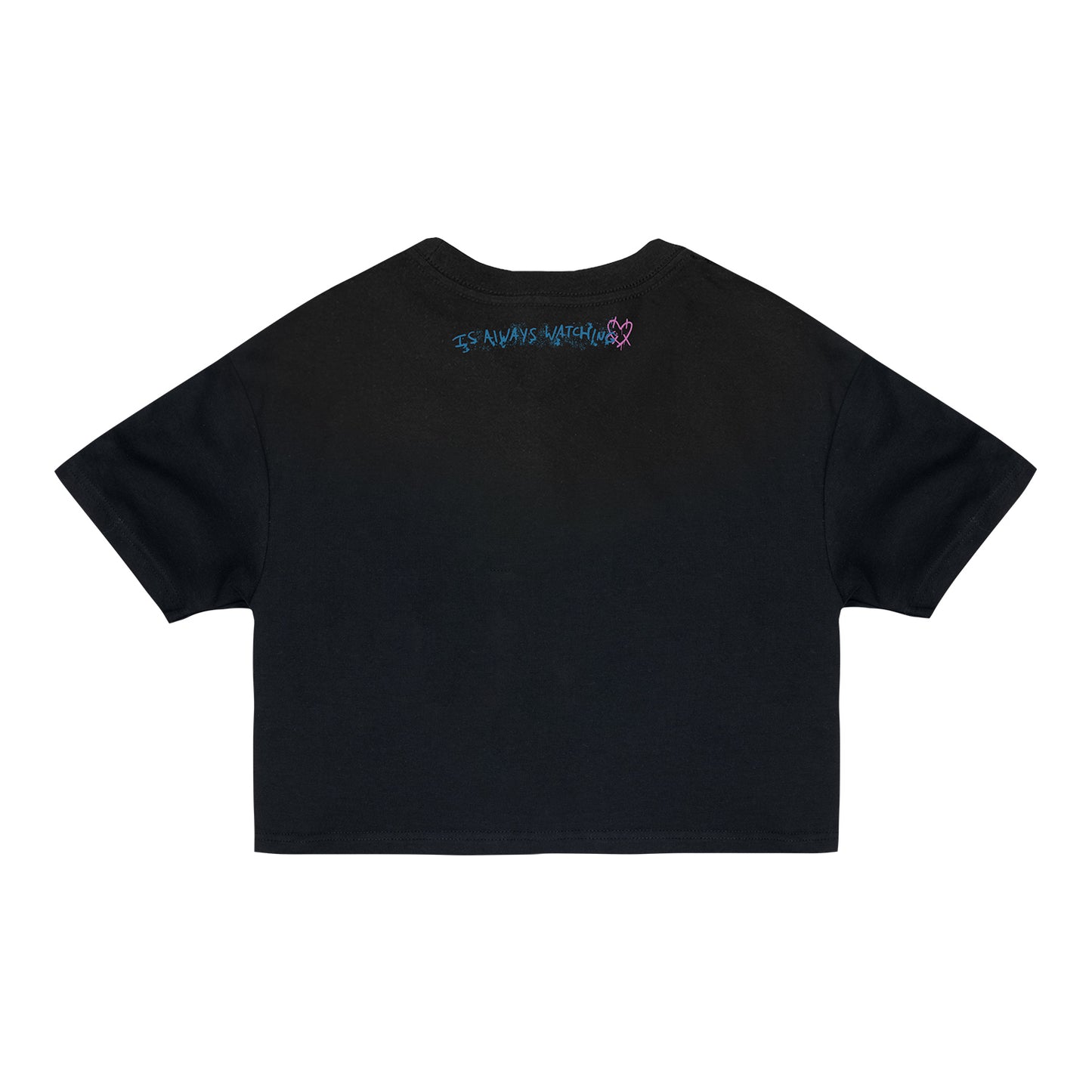 Call of Duty Mister Peeks Women's Cropped T-Shirt - Back View Black Version 