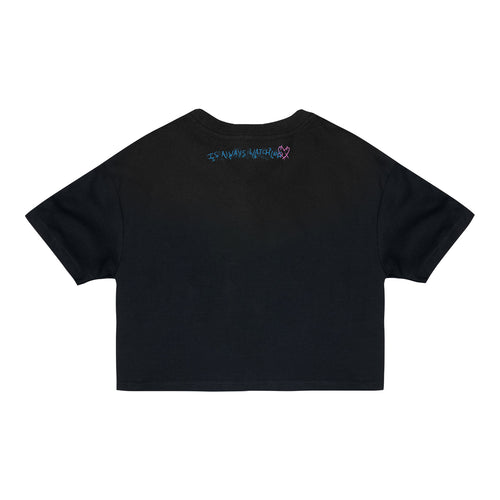 Call of Duty Mister Peeks Women's Cropped T-Shirt - Back View Black Version 