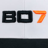 Call of Duty: Black Ops 7 White Snapback Hat - Close Up View