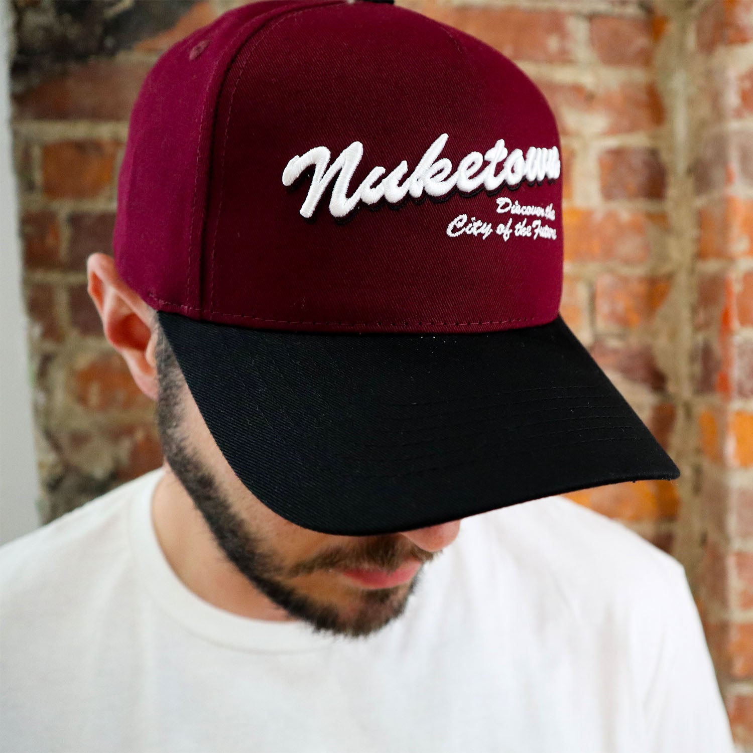 Call of Duty Nuketown Snapback Hat - Front View on Model