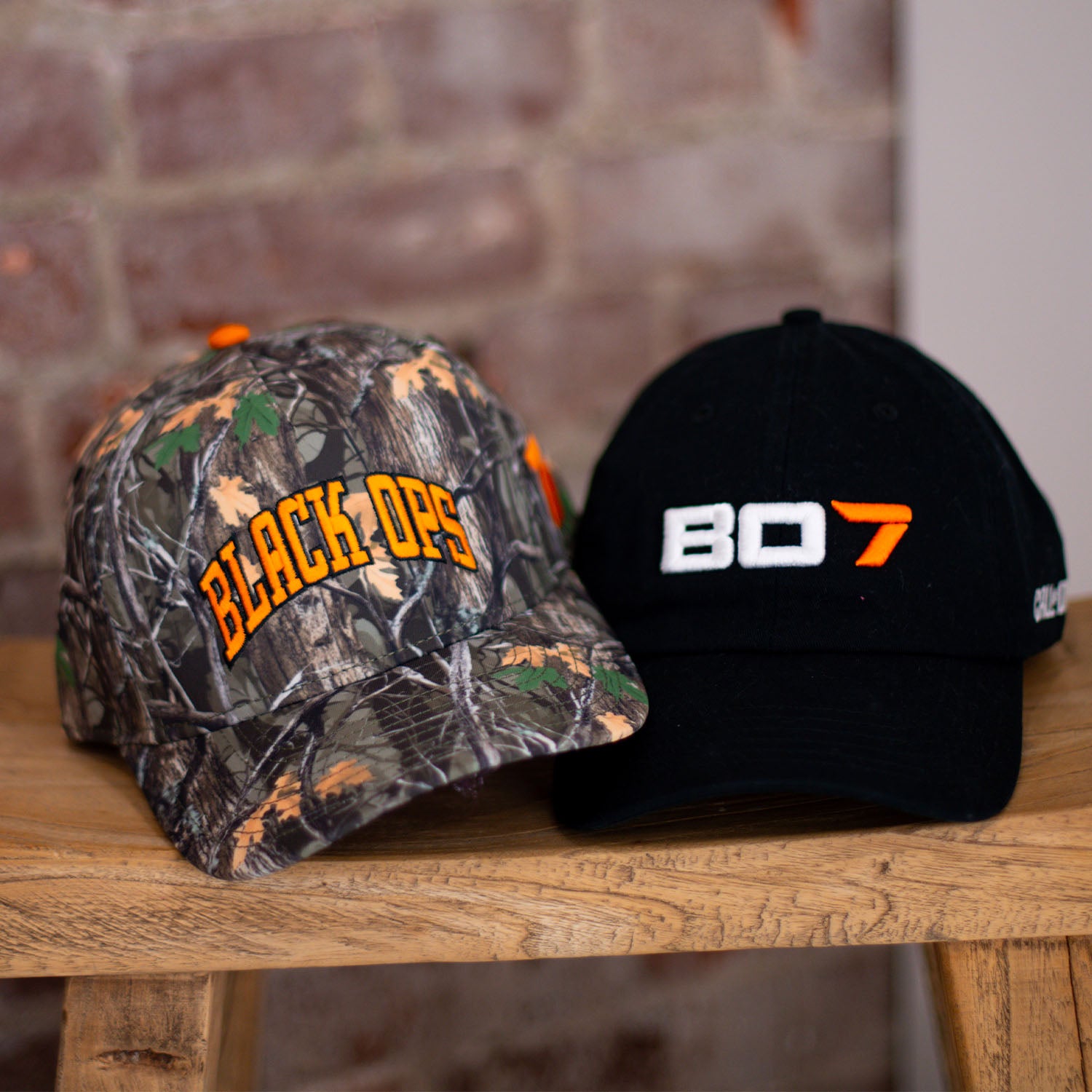 Call of Duty: Black Ops 7 Camo Snapback Hat - Stylized View with BO7 Hat