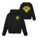 Call of Duty Press F Black Hoodie - front and back view