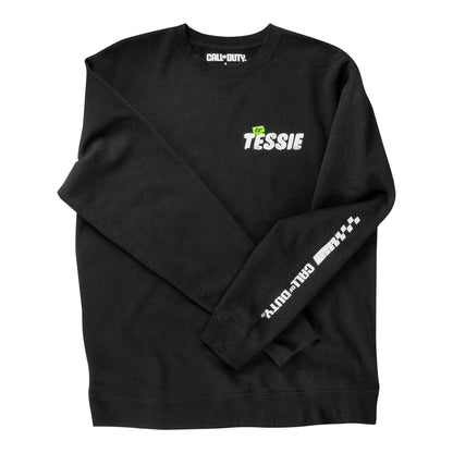 Call of Duty: Black Ops 7 Zombies Ol' Tessie Crewneck Sweatshirt - Front View with Sleeve