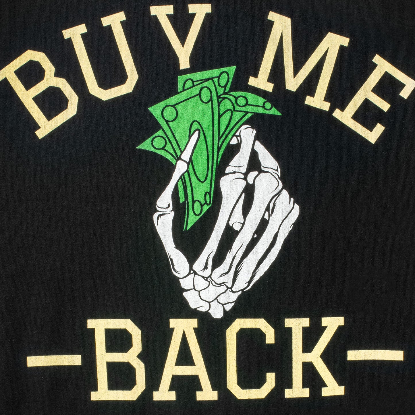 Call of Duty Buy Me Back Black Crewneck Sweatshirt - Close Up View Back