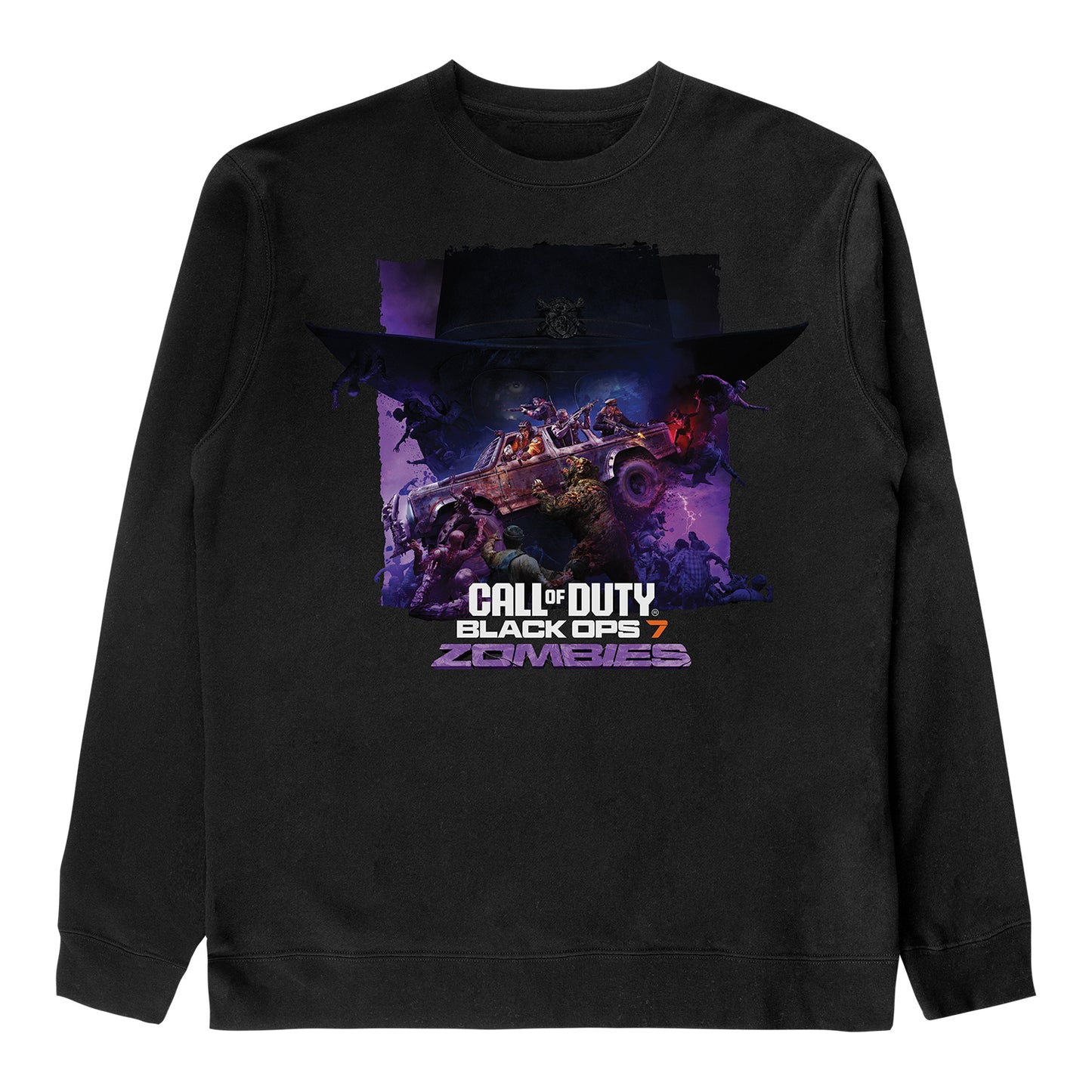 Call of Duty: Black Ops 7 Zombies Key Art Crewneck Sweatshirt - Front View