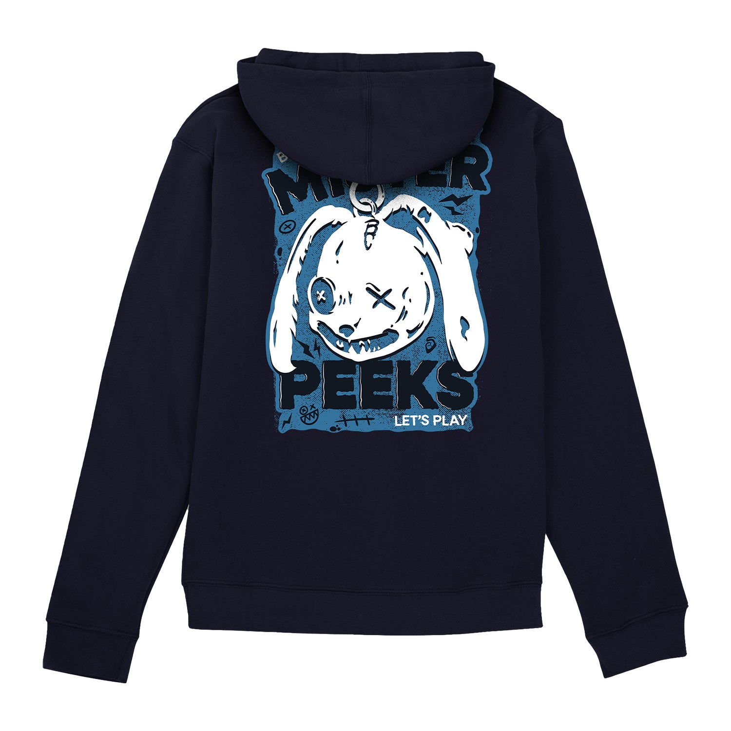 Call of Duty Mister Peeks Hoodie - Back View Navy Version
