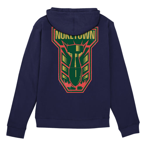 Call of Duty Nuketown Bomb Hoodie - Back View Navy Version