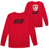 Call of Duty Roze Red Long Sleeve T-Shirt - front and back views
