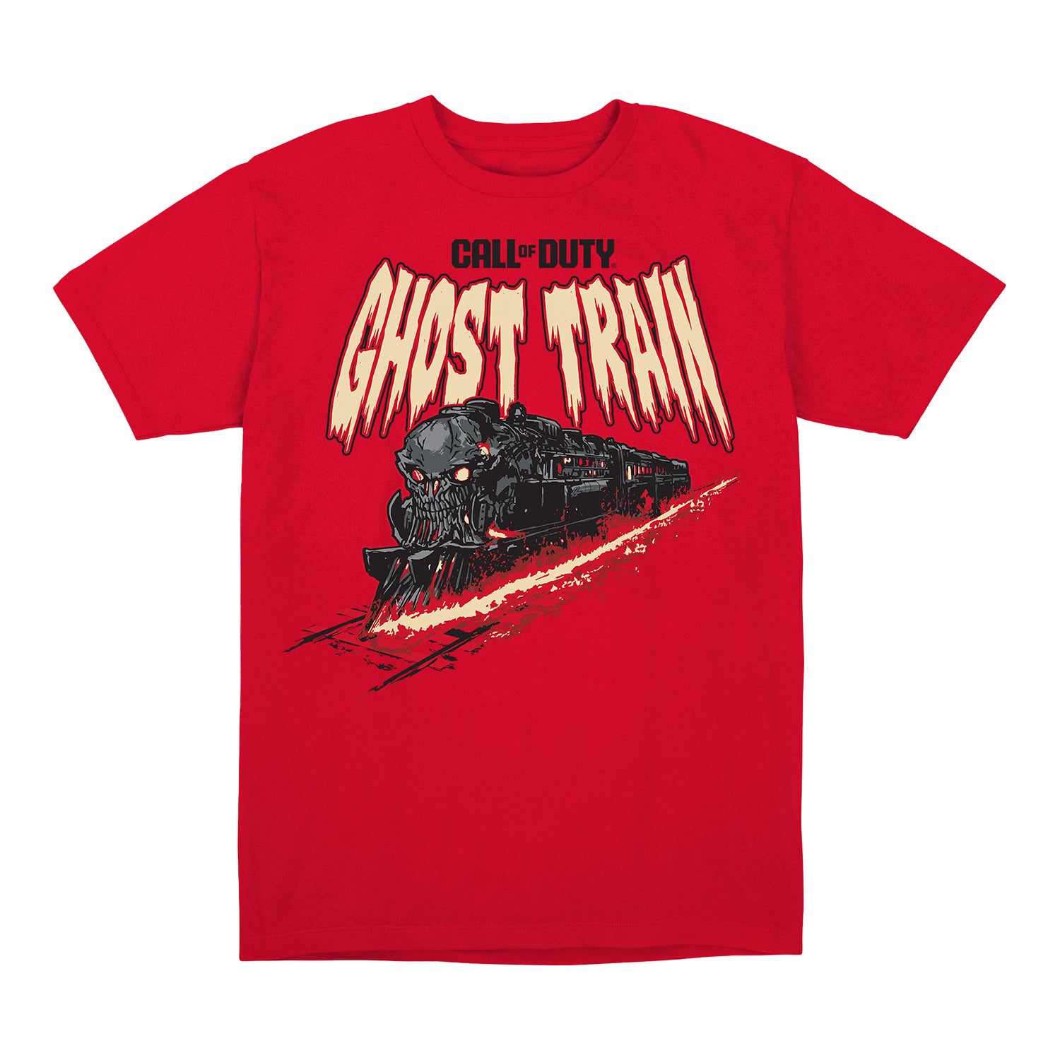 Call of Duty Ghost Train Red T-Shirt - Front View