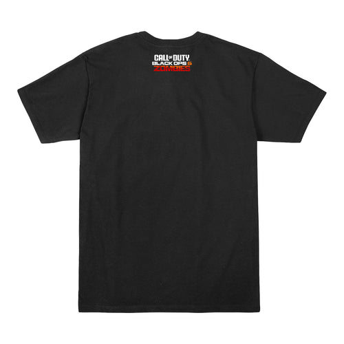 Call of Duty: Black Ops 6 Zombies Red Logo Black T-Shirt - Back View
