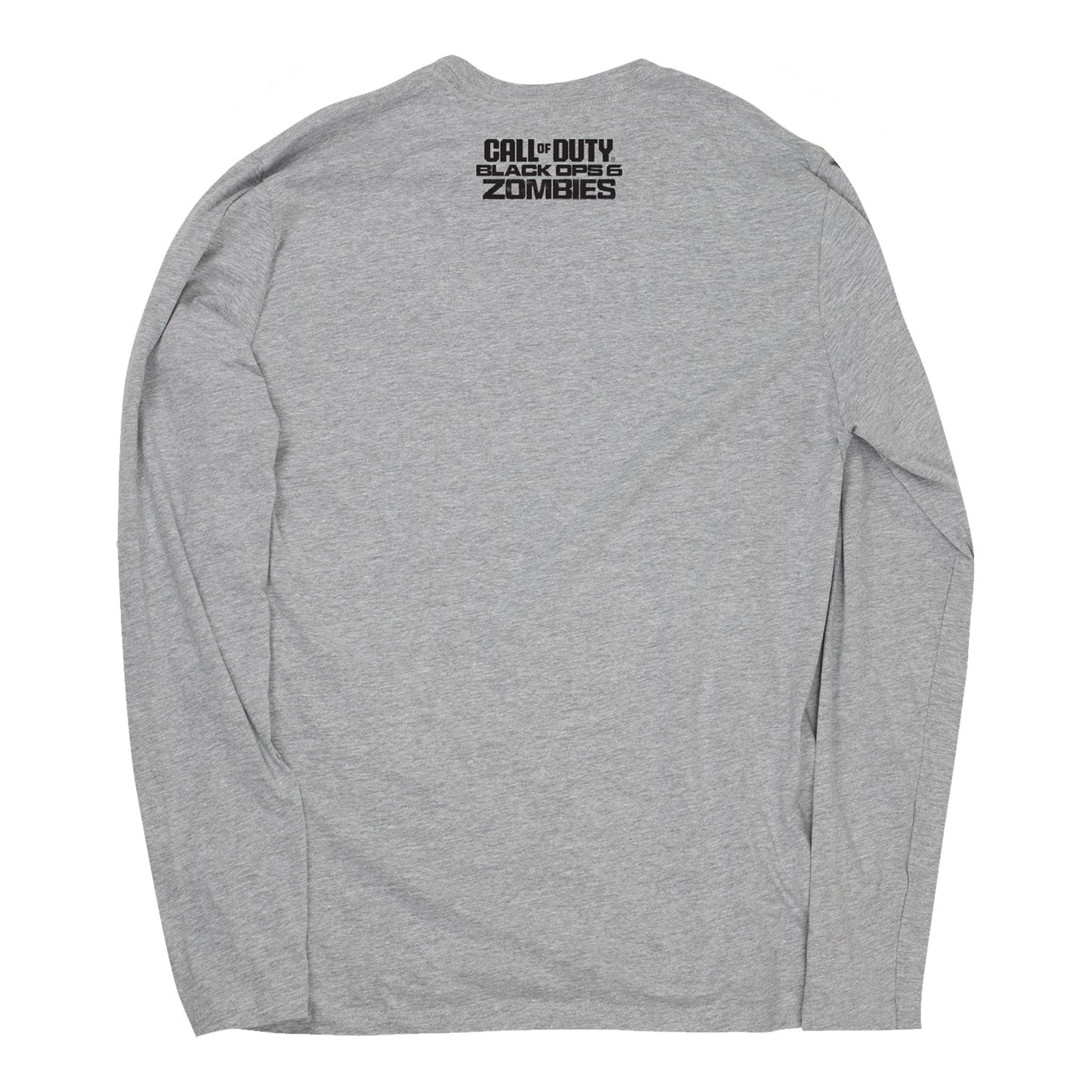 Call of Duty: Black Ops 6 Zombies Grey Long Sleeve T-Shirt - Back View