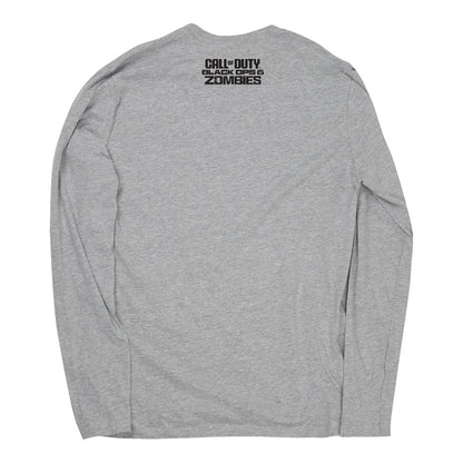 Call of Duty: Black Ops 6 Zombies Grey Long Sleeve T-Shirt - Back View