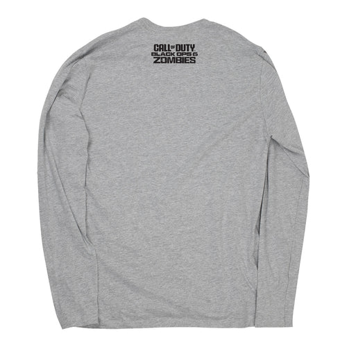 Call of Duty: Black Ops 6 Zombies Grey Long Sleeve T-Shirt - Back View