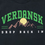 Call of Duty: Warzone Verdansk Drop Back In Black T-Shirt - Close Up View