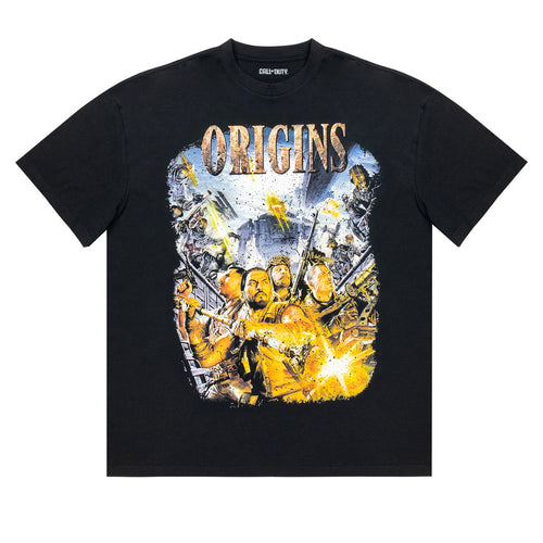 Call of Duty Zombies Origins Black T-Shirt - Front View