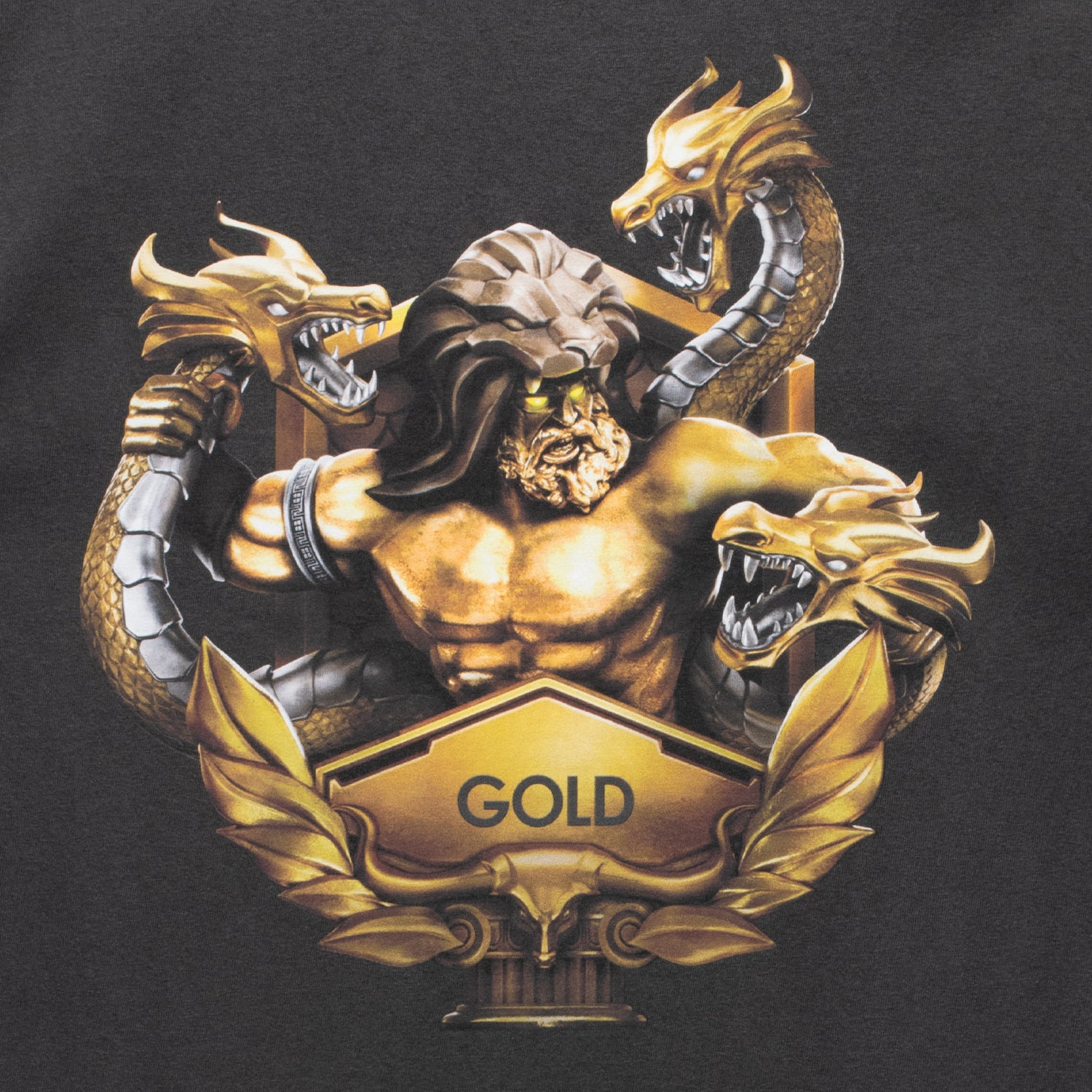 Call of Duty Gold Rank T-Shirt - Close Up Back View