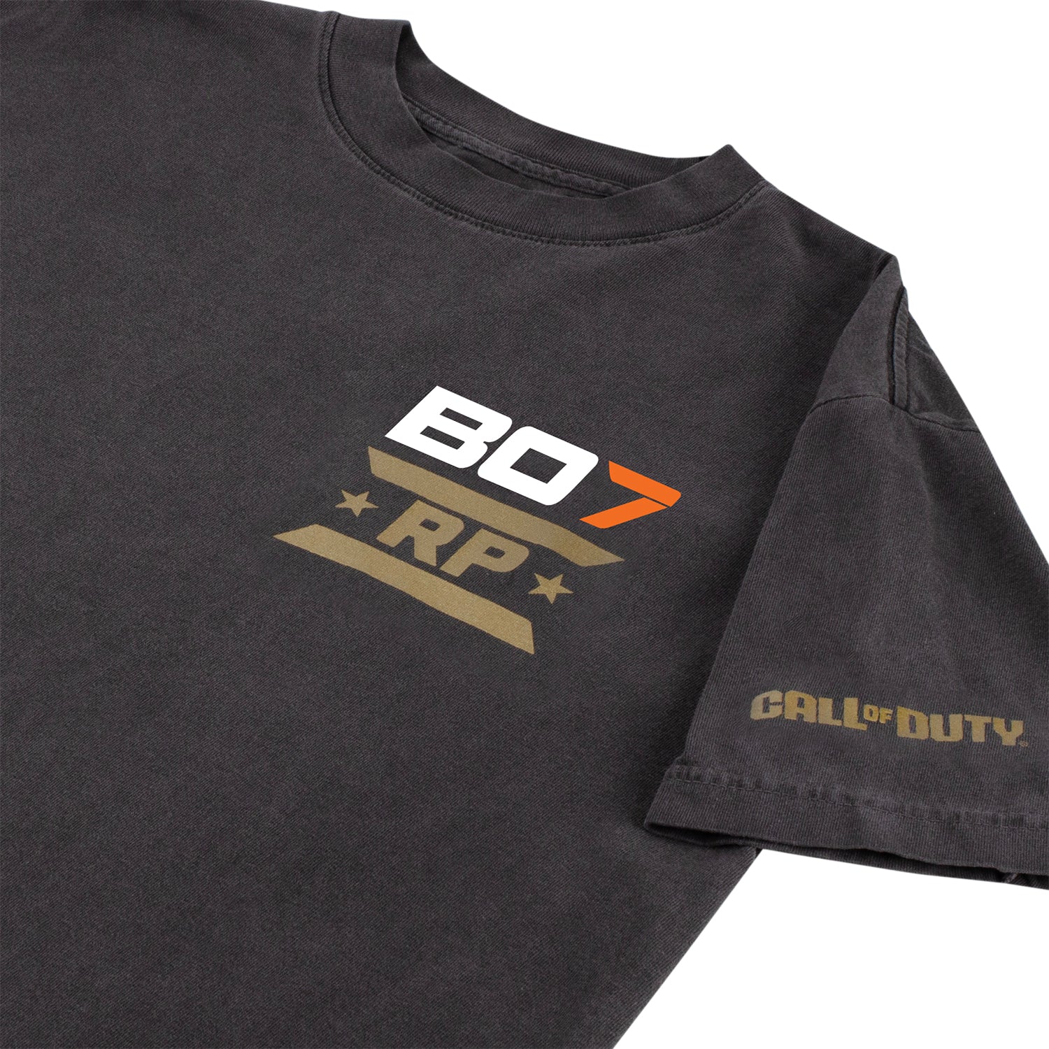 Call of Duty Gold Rank T-Shirt - Flat Lay Front View