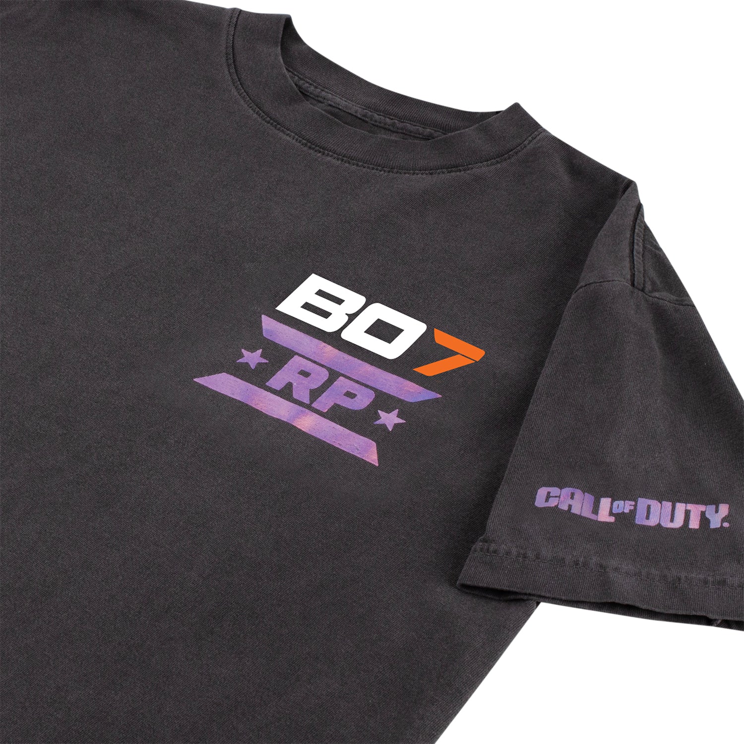 Call of Duty Iridescent Rank T-Shirt - Front View Close-Up