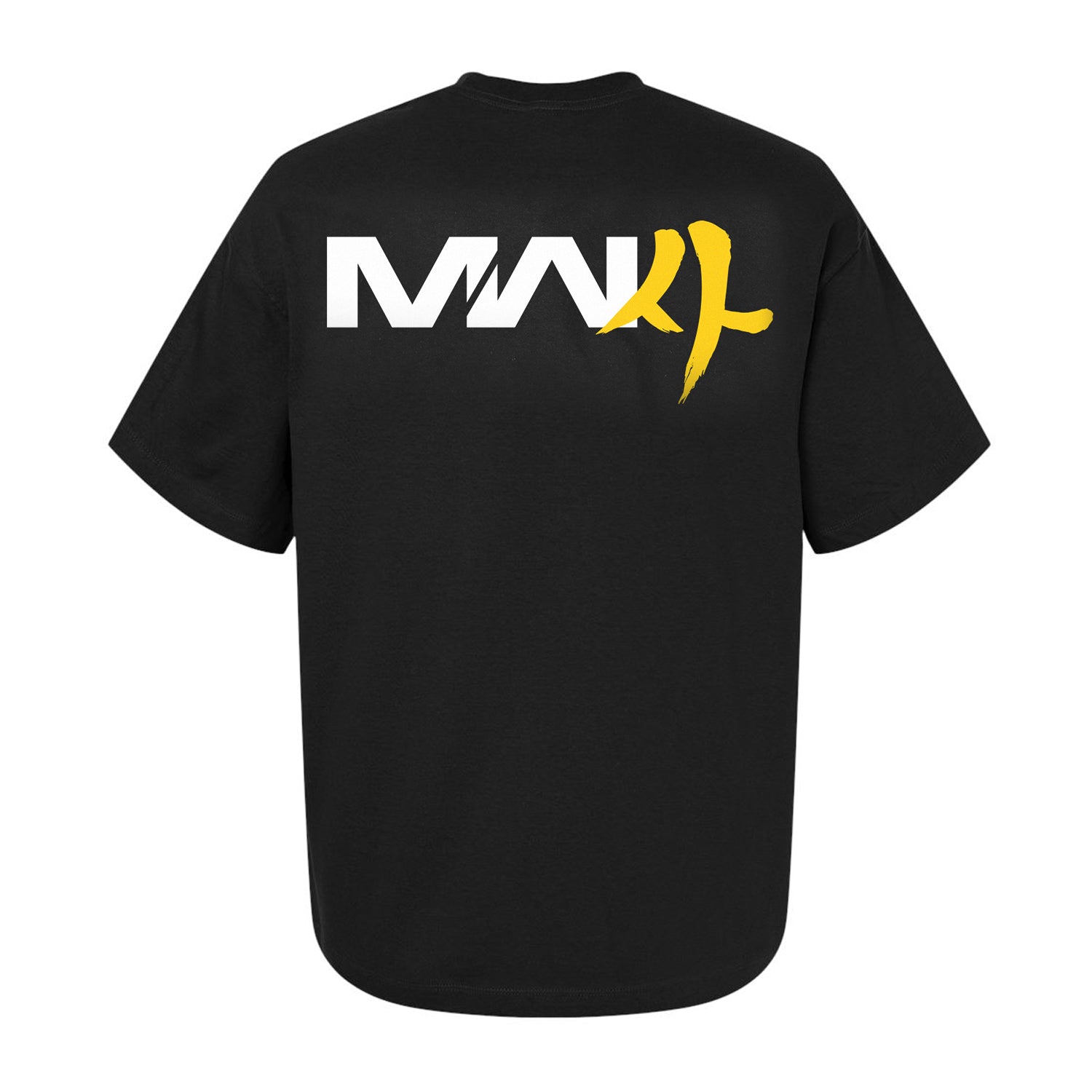 Call of Duty: Modern Warfare 4 Logo Black Oversized T-Shirt - Back View