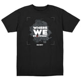 Call of Duty Where We Dropping Black T-Shirt - Front View