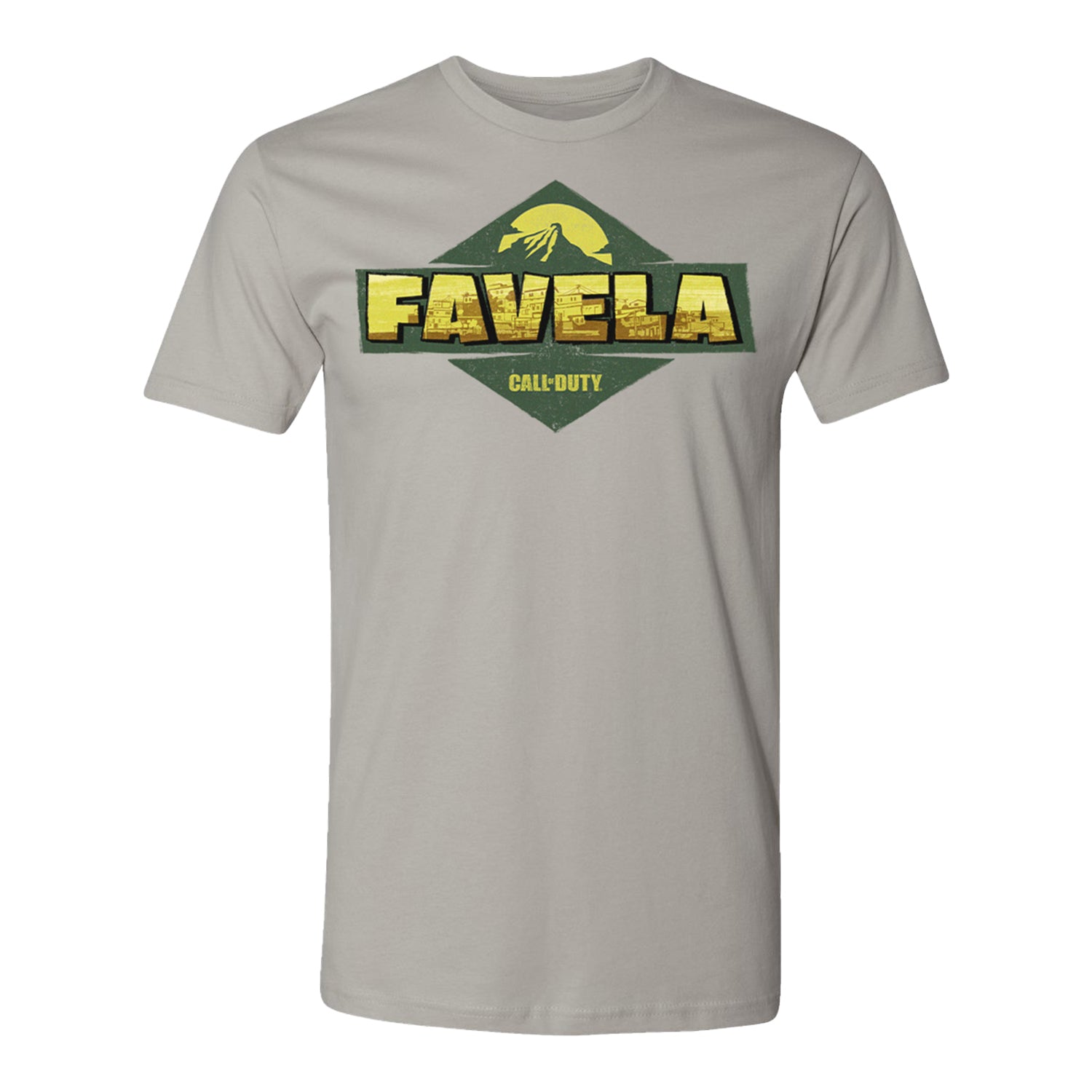 Call of Duty Favela T-Shirt - Light Grey Front View