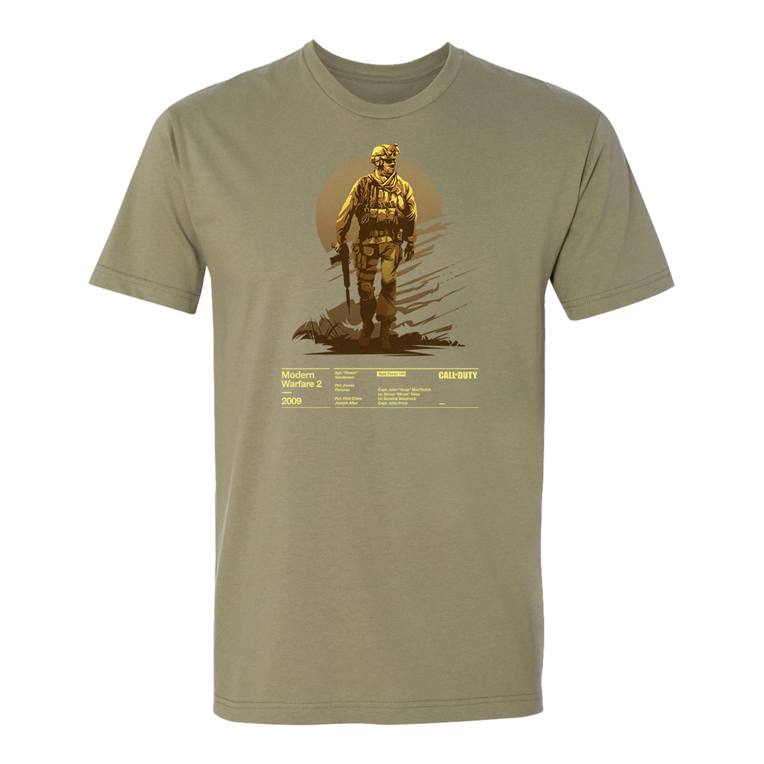 Call of Duty Modern Warfare 2 (2009) T-Shirt - S / Olive Green