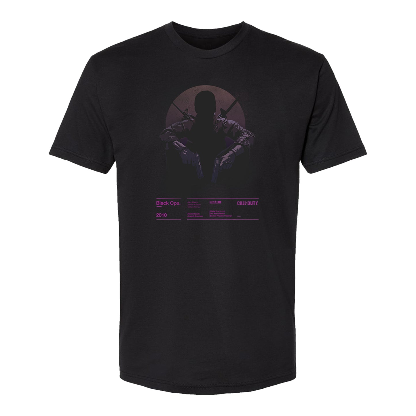 Call of Duty: Black Ops (2010) Black T-Shirt - Front View