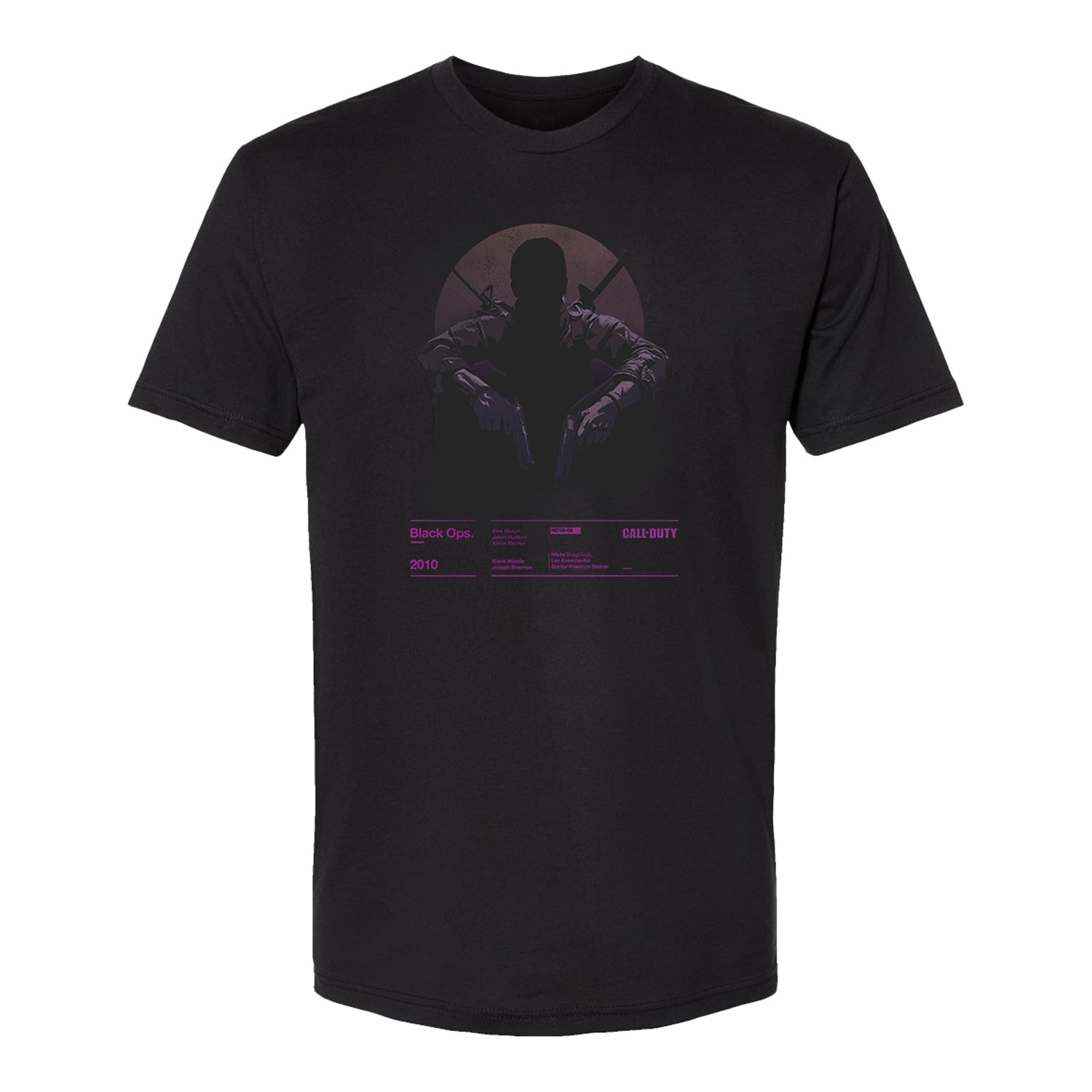 Call of Duty: Black Ops (2010) Black T-Shirt - Front View