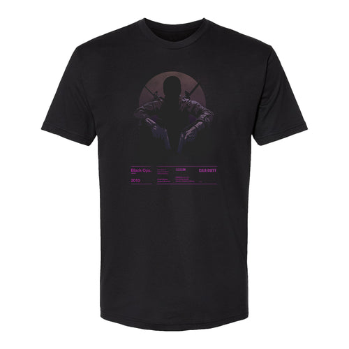 Call of Duty: Black Ops (2010) Black T-Shirt - Front View