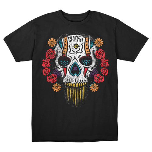 Call of Duty Ghost Sugar Skull T-Shirt - Front View Black Version
