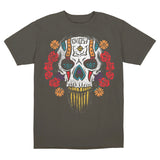 Call of Duty Ghost Sugar Skull T-Shirt - Front View Grey Version