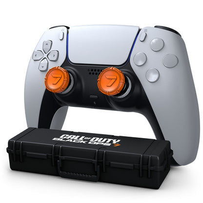 Call of Duty: Black Ops 7 Aim Boost Kit Collector's Edition PS5 Thumbsticks - Front View on Game Controller