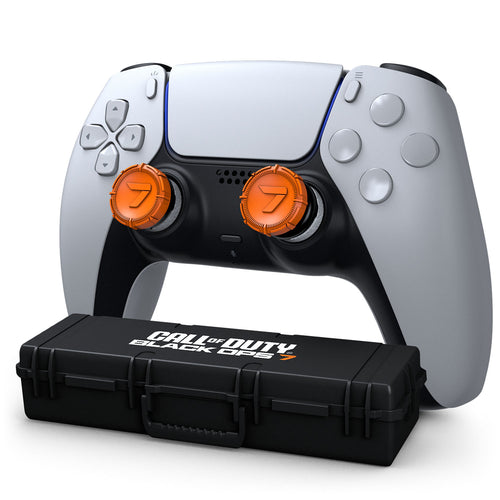 Call of Duty: Black Ops 7 Aim Boost Kit Collector's Edition PS5 Thumbsticks - Front View on Game Controller