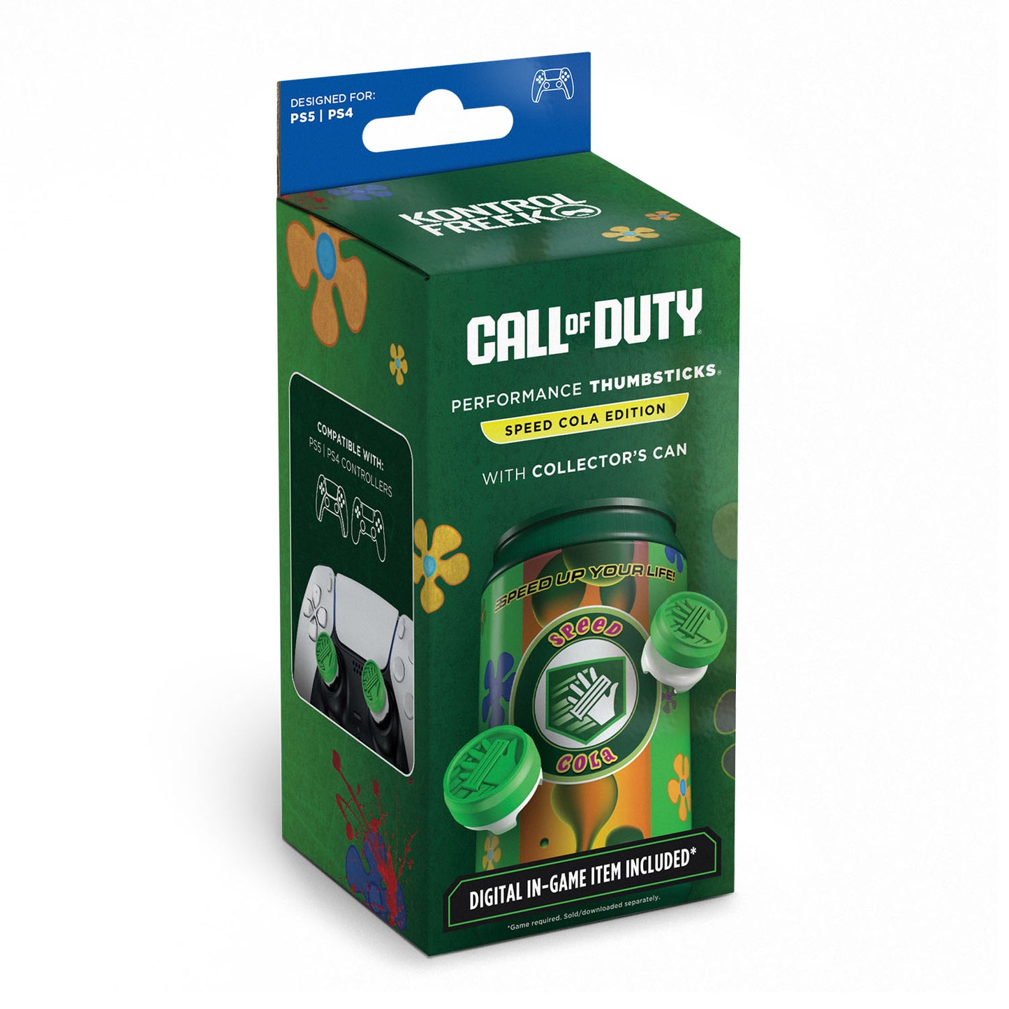 Call of of Duty Speed Cola Edition PS5 Thumbsticks - Front Package View