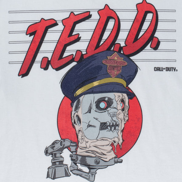 Call of Duty Zombies T.E.D.D. White T-Shirt | Call of Duty Store