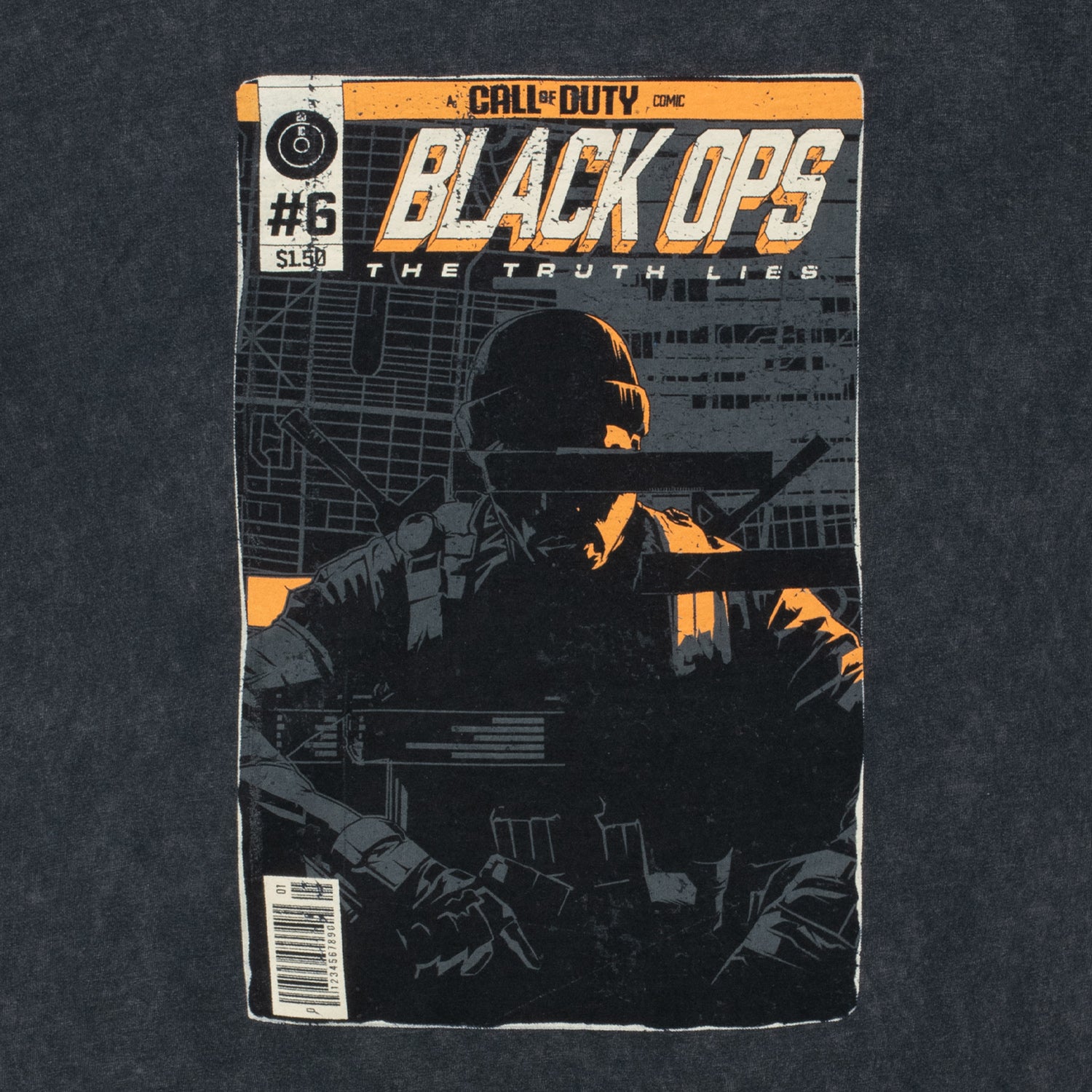 Call of Duty: Black Ops 6 Distressed Poster Black T-Shirt | Call of ...