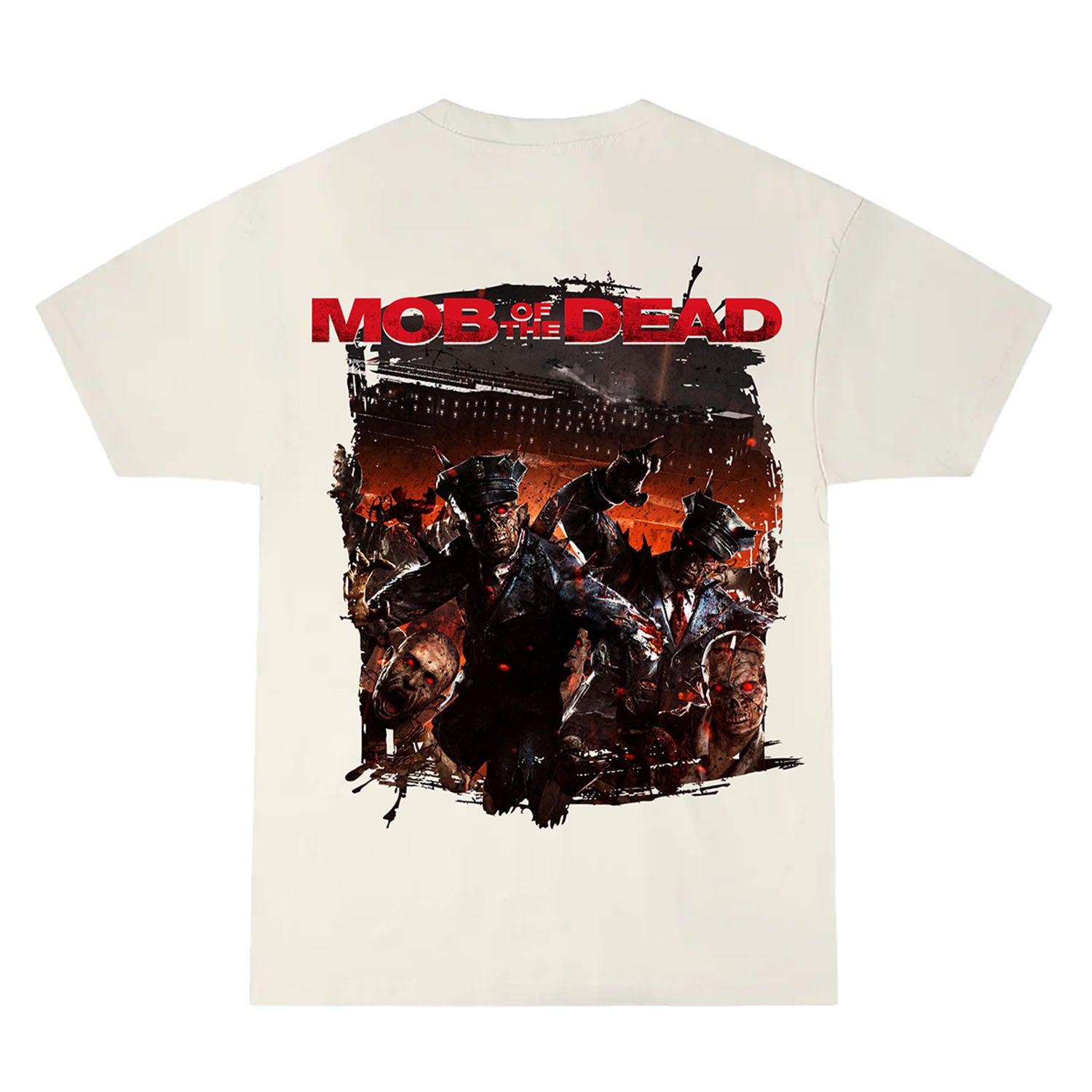 Call of Duty: Zombies Mob of the Dead Vintage White T-Shirt - Back View